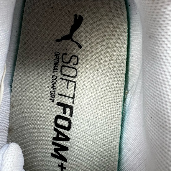 Puma White and Coral Sneakers - Picture 7 of 15